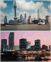 Miami and Shanghai